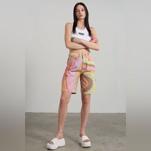 Ragged Priest Acid Denim Shorts